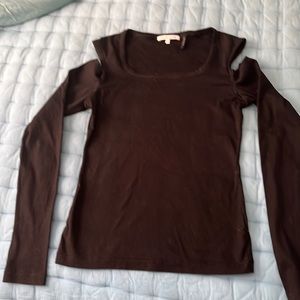 Black, long sleeve t-shirt by Helmut Lang.